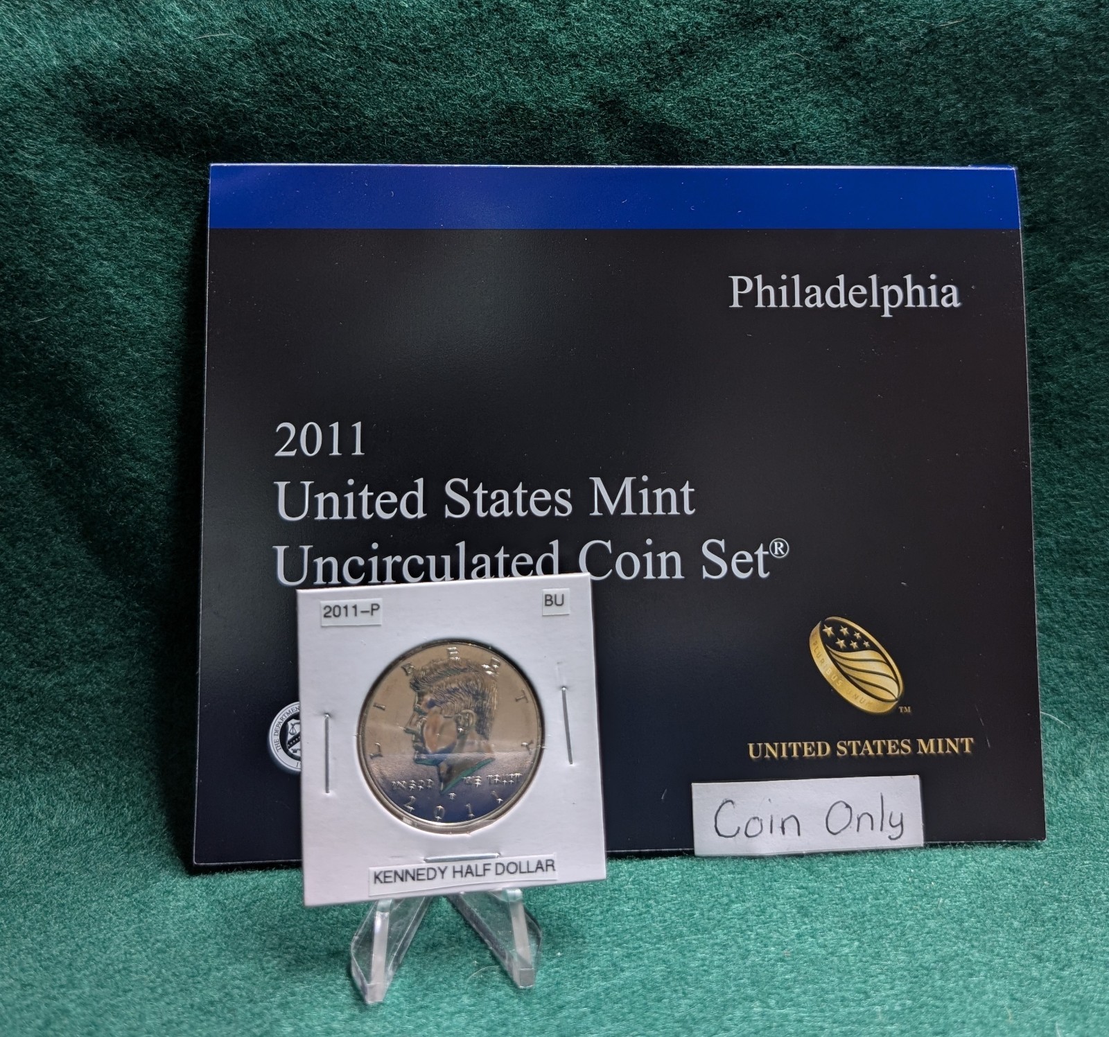 2011 P Kennedy Half Dollar Uncirculated from Mint Set