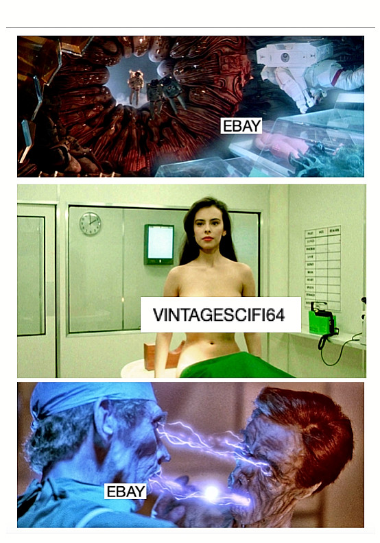 LIFEFORCE 1985 MOVIE PHOTO LOT #2 (3) SCI-FI HORROR SPACE VAMPIRES TOBE HOOPER