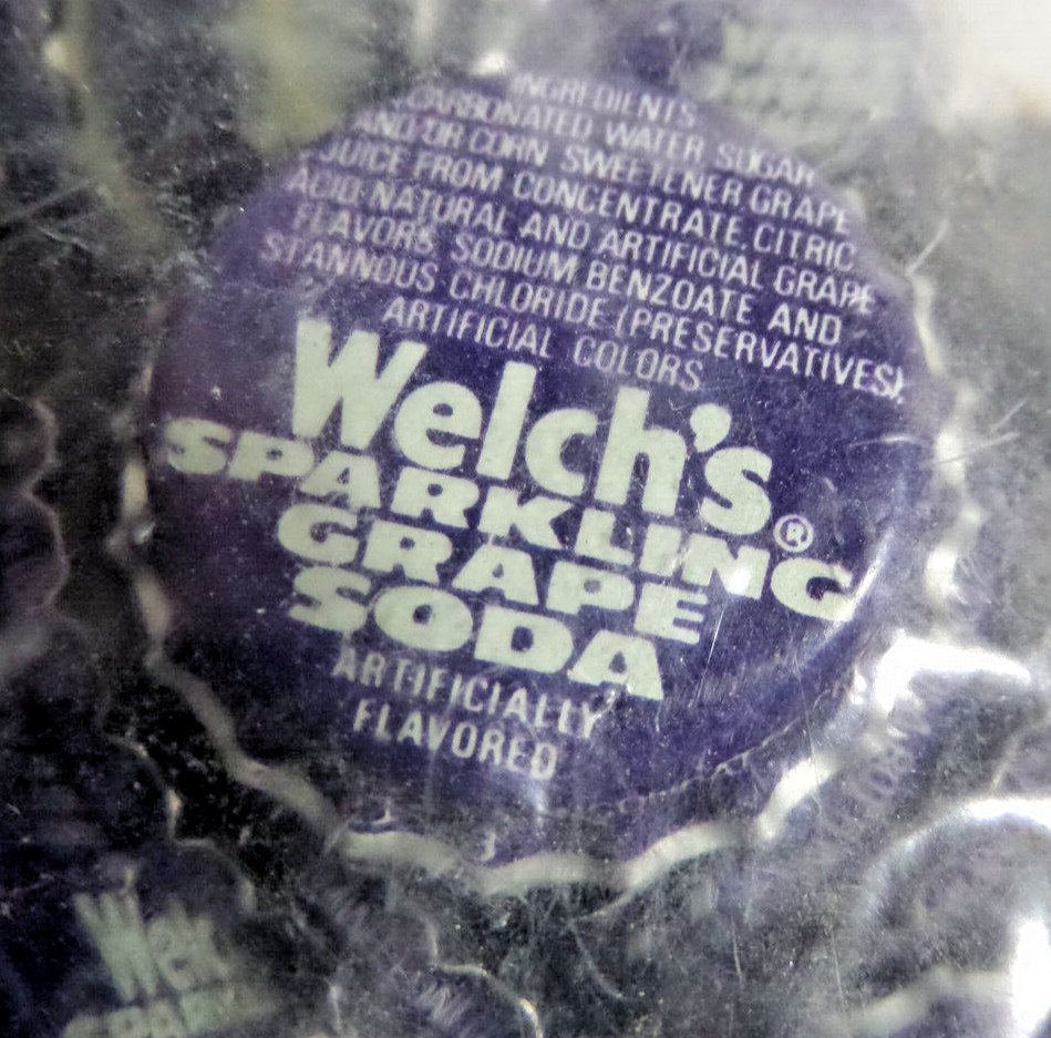 Wlech's grape soda bottle caps unused full bag 100? vintage