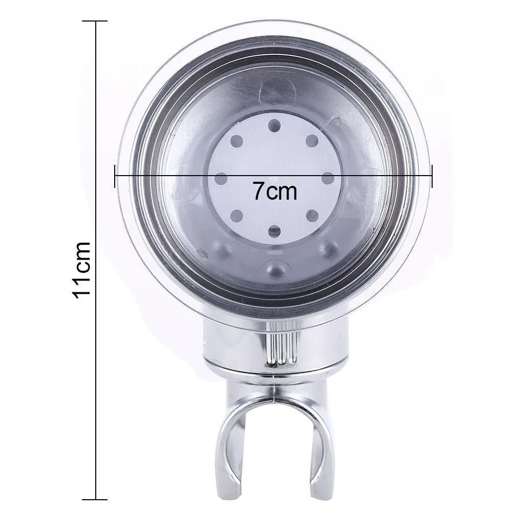 Adjustable Shower Head Holder Suction Cup Handheld Showerhead Wall Mount Bracket