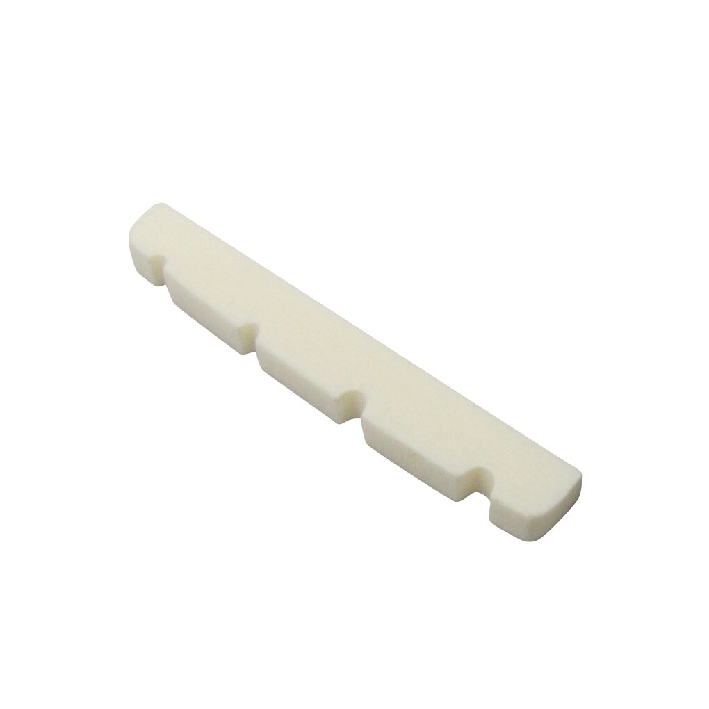 FLEOR Bone Nut Slotted Nuts Up Saddle 38*3.5*5.5-4mm for 4 Strings Bass Guitar
