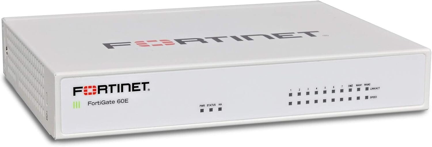 Fortinet Fortigate-60E Network Security Firewall Initialized FG-60E w/Adapter JP