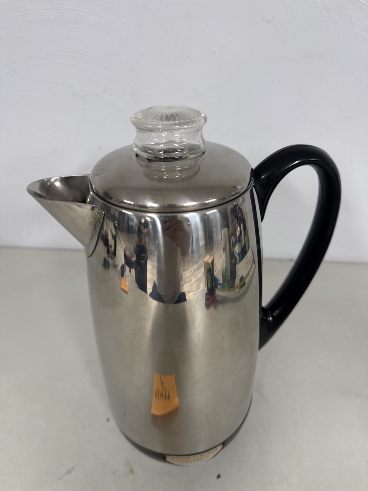 Vintage Farberware Super Fast Fully Automatic 12 Cup Percolator #142 Glass Top