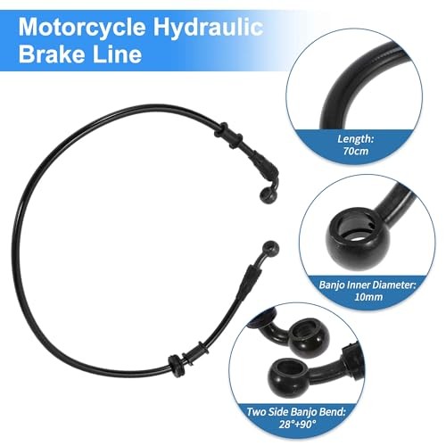 Motorcycle Brake Clutch Oil Hose Line Screws Washers Motorcycle Hydraulic 70cm