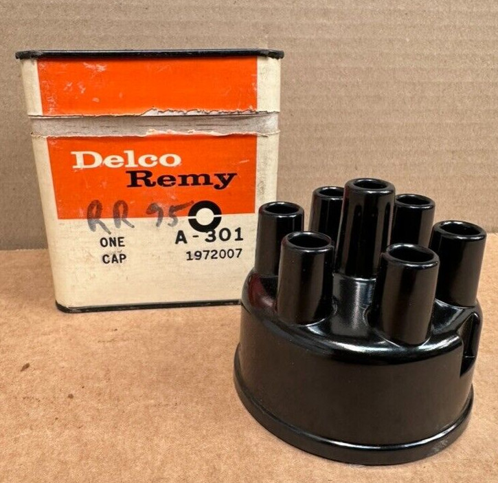 1946-1951 Mopar Jeep Hudson NOS Copper 6 Cyl Distributor Cap A-301 GM 1972007