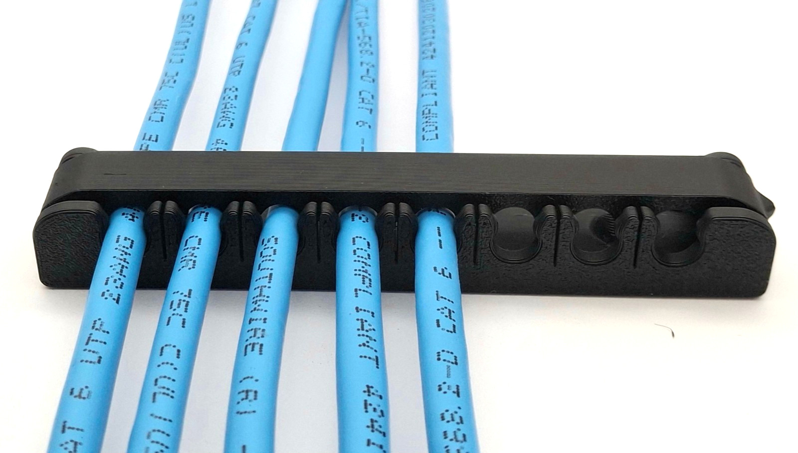 8-Wire Ethernet Cable Comb – Cable Organizer - 5 pk