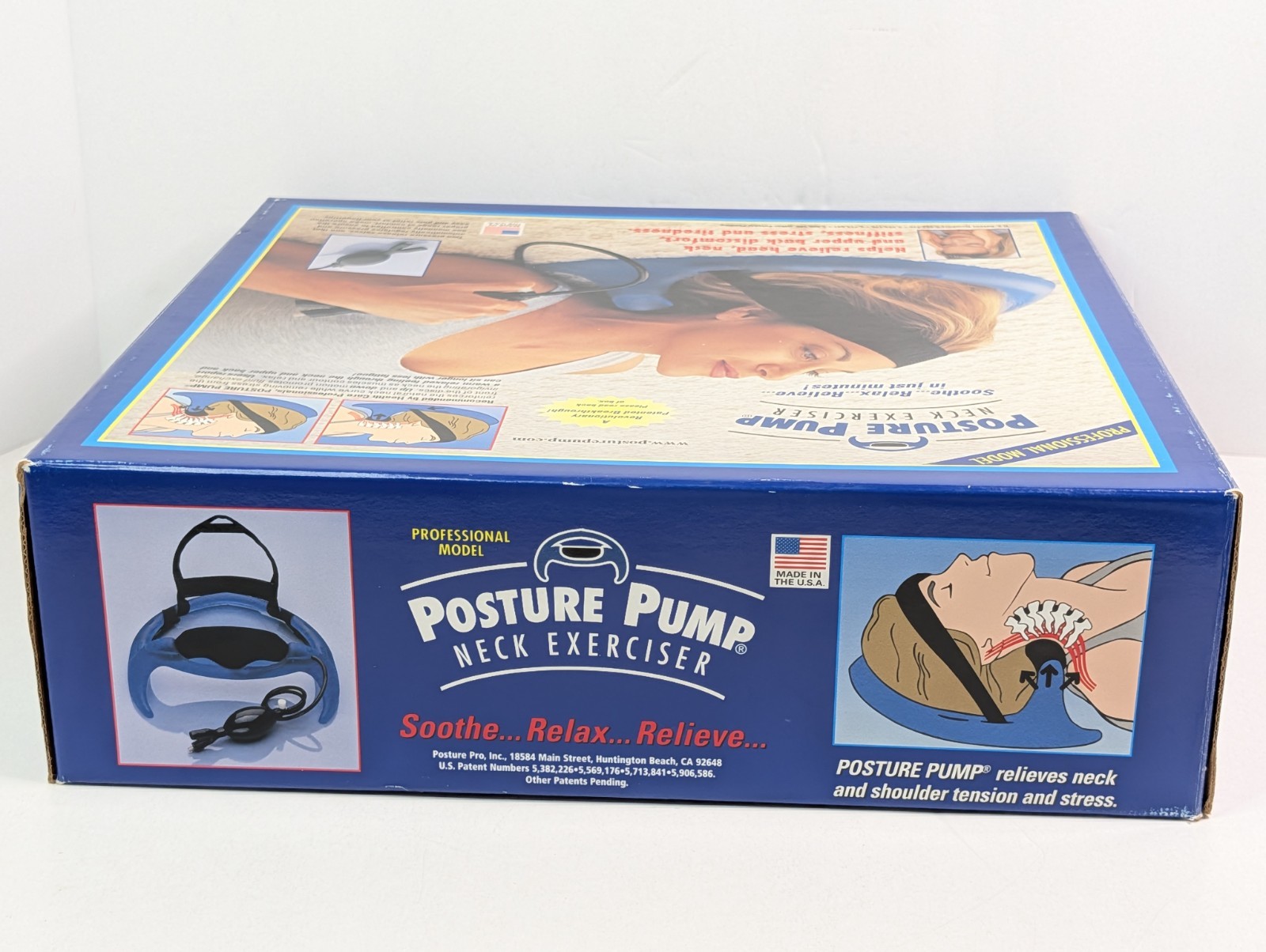 Posture Pump Neck Exerciser Professional Model with Head & Chin Strap