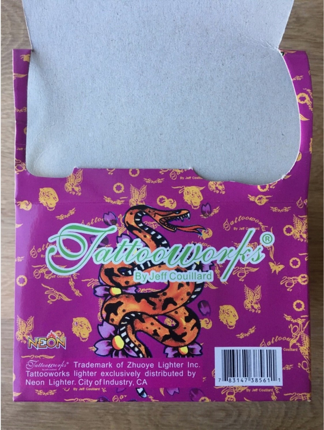 Neon Tattooworks Lighters Assorted Designs 50 Count Pack