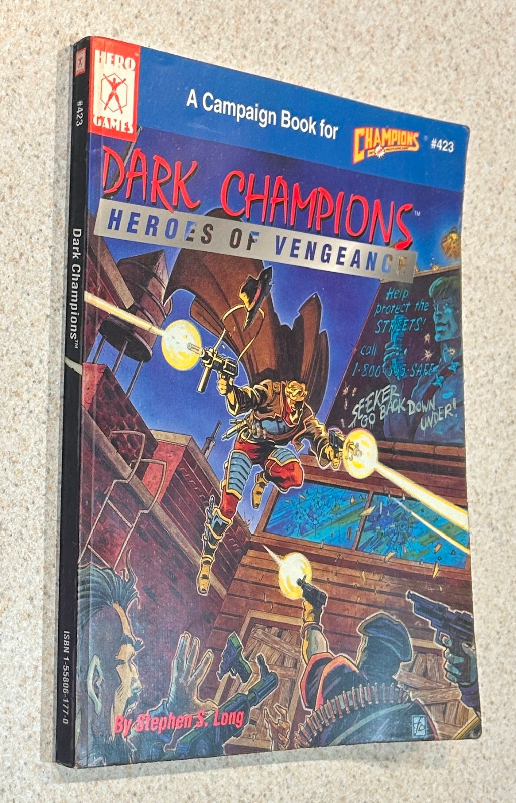 DARK CHAMPIONS RPG Heroes of Vengeance Campaign Book (1993 Hero Games)