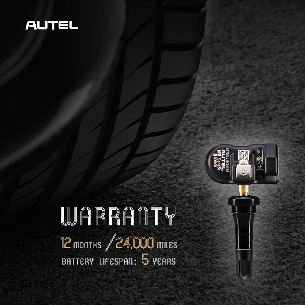 Autel TPMS MX-Sensor 315MHz & 433MHz Programmable Universal Tire Pressure Rubber