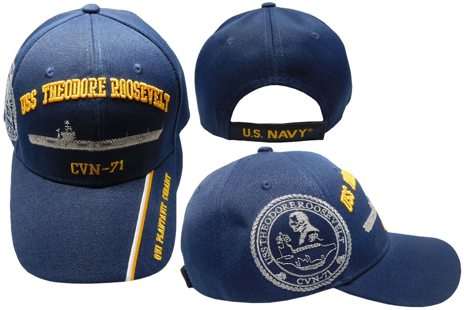 Navy USS Theodore Roosevelt CVN-71 Blue Hat (OFFICIALLY LICENSED BY THE US NAVY)