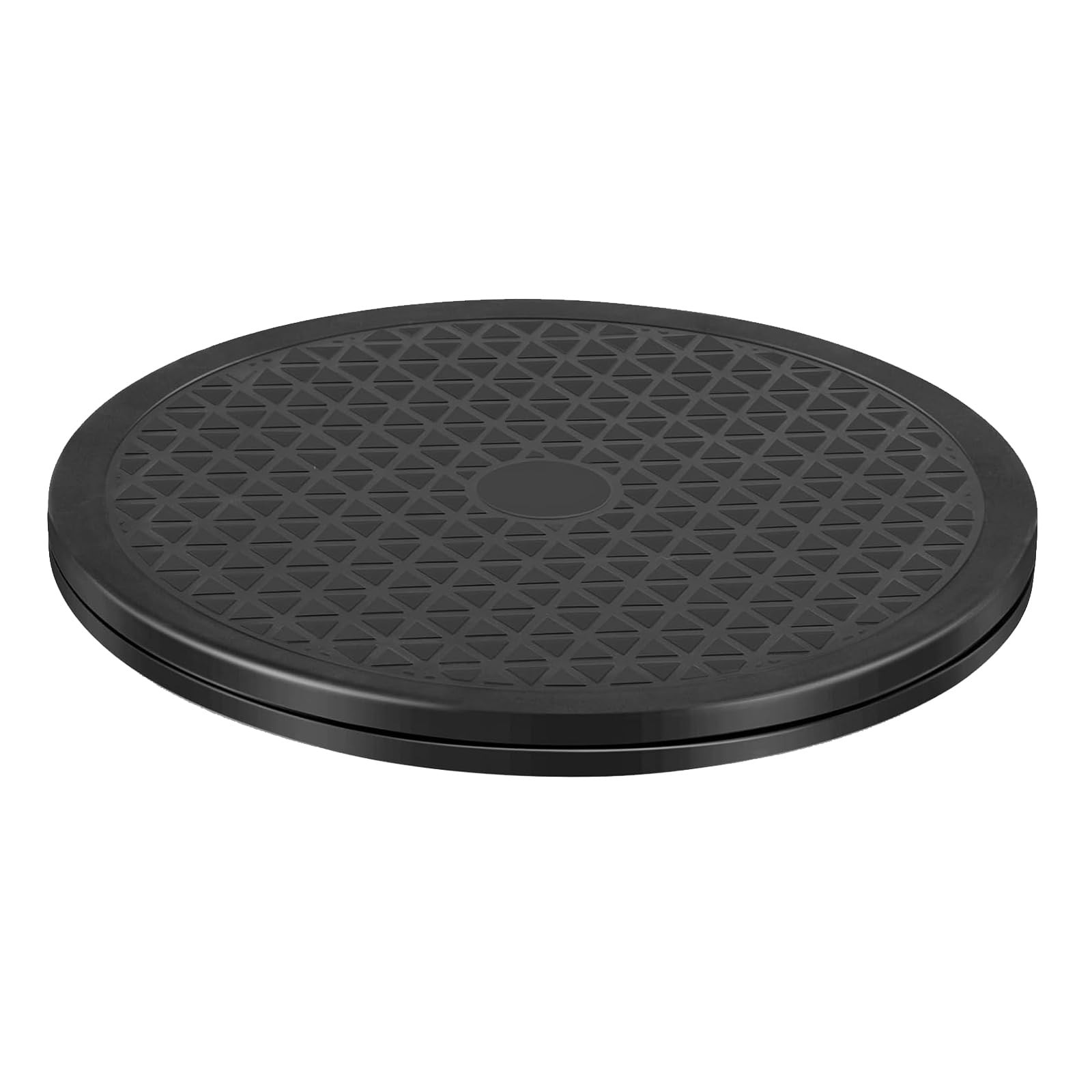 Lazy Susan 12 inch with Steel Ball Bearings Large 12in, Black