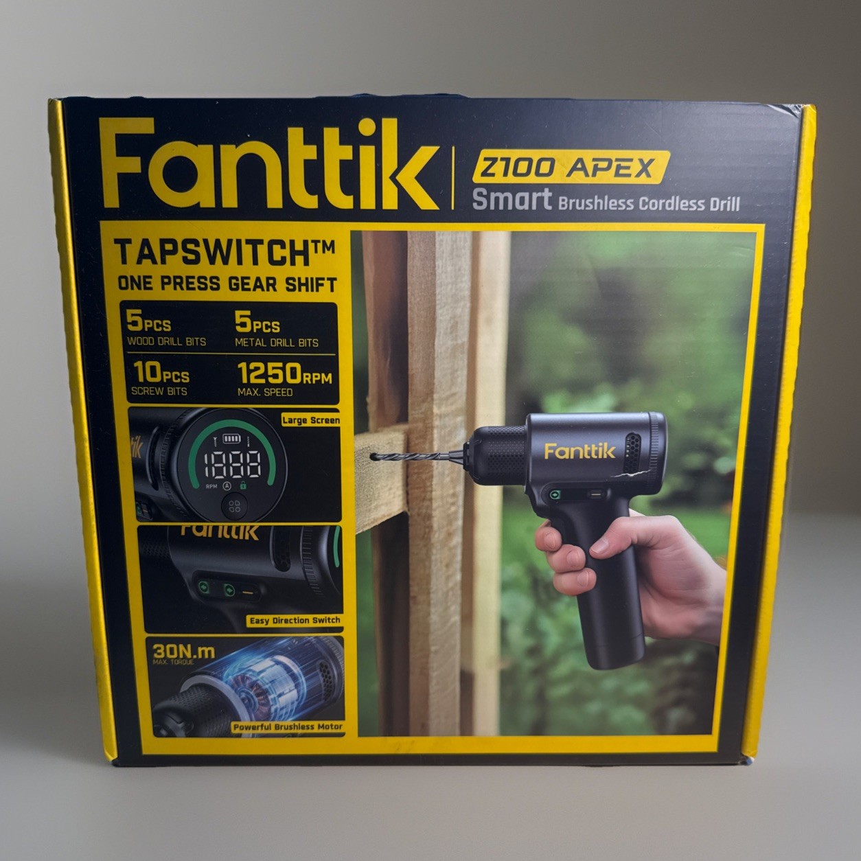 Fanttik Z100 Apex Smart Brushless Cordless Drill One Touch Tapswitch 1250 RPM