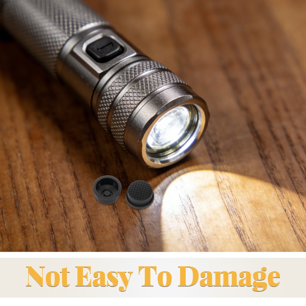 2 PCS Waterproof Rechargeable Flashlight Led Accessory Cap Electric Switch