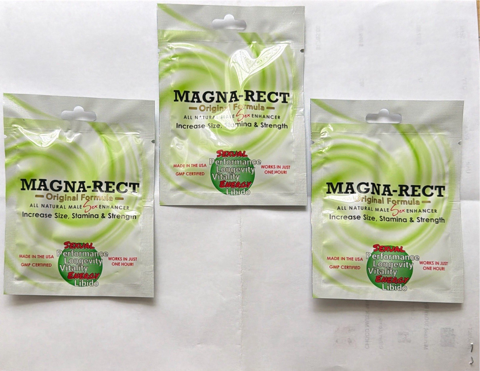 3 Packs Magna-Rect Original Green Max-pro.  Made In USA🇺🇸 100% Original