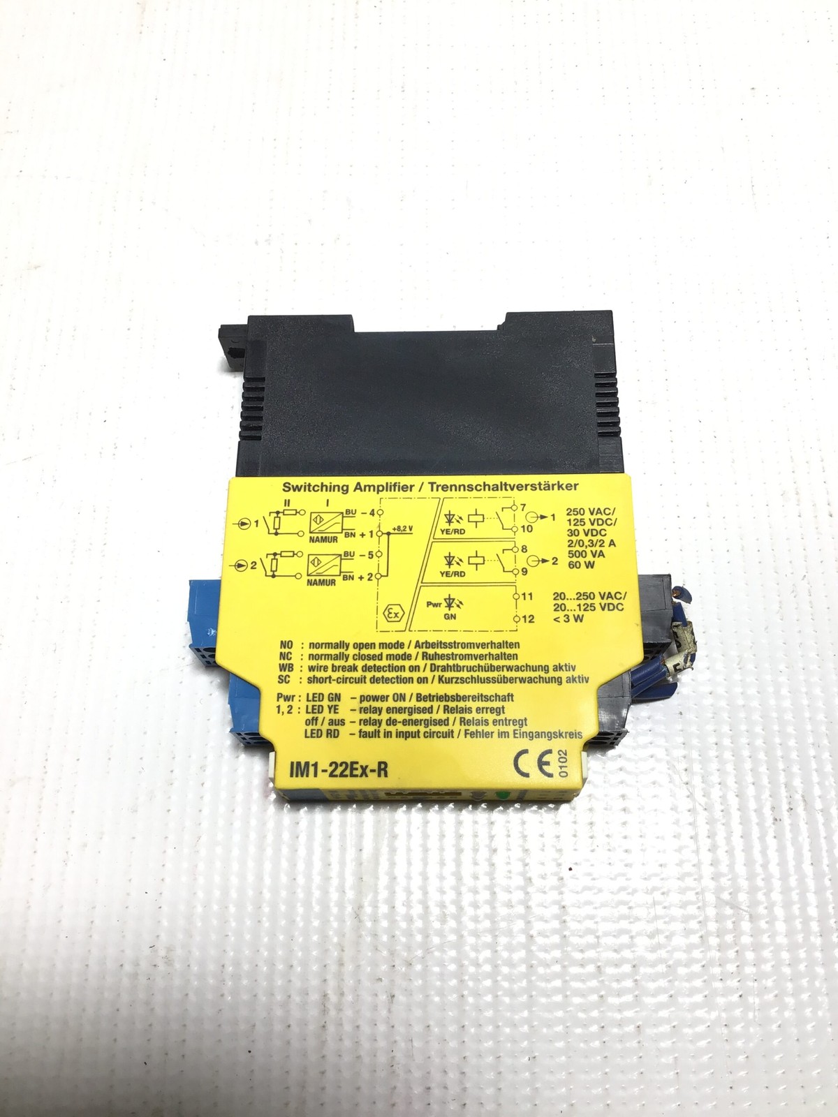 Turck IM1-22Ex-R Switching Amplifier 250VAC 125VDC 500VA