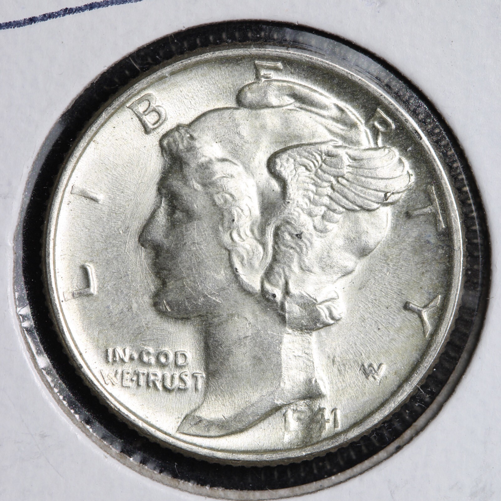 1941 ERROR Extra Metal Mercury Silver Dime CHOICE BU *UNCIRCULATED* MS E244 AB