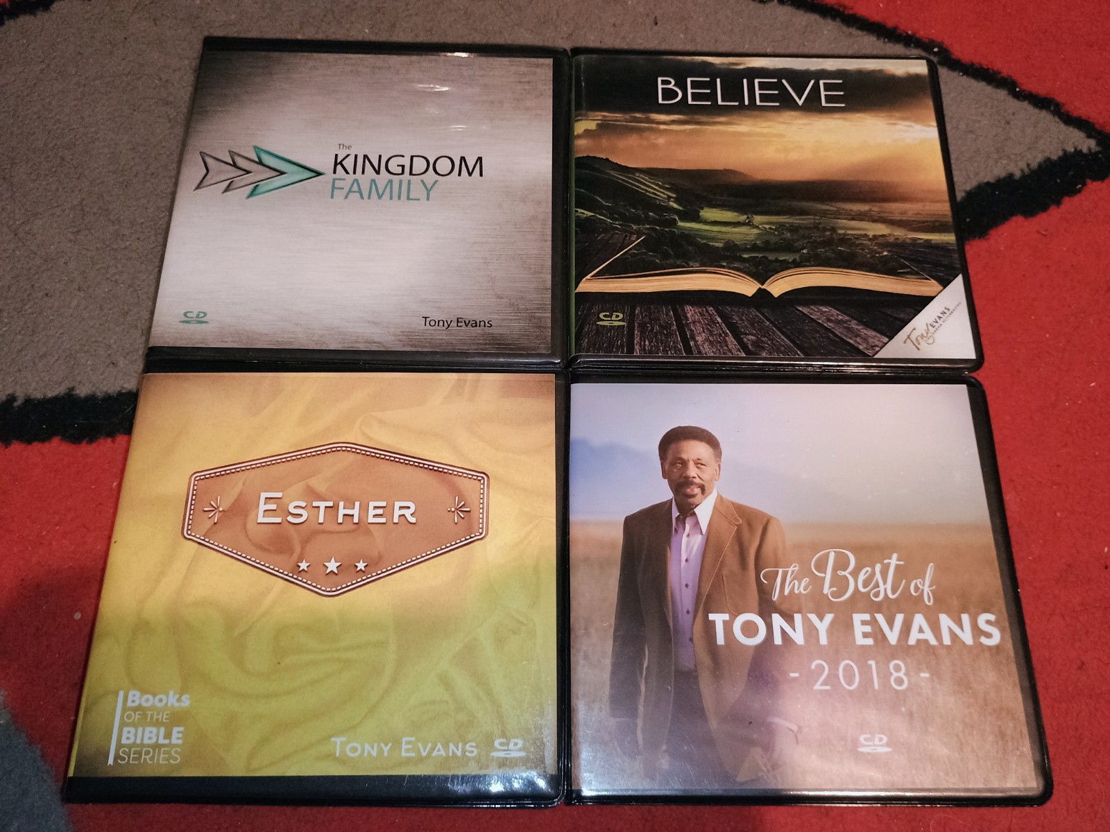 Lot of 4 Dr. Tony Evans CD Series Religious Evangelical Christian