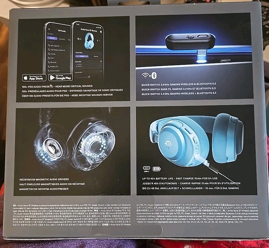 SteelSeries Arctis Nova 3P Wireless Multi-Platform Gaming Headset — Mobile...