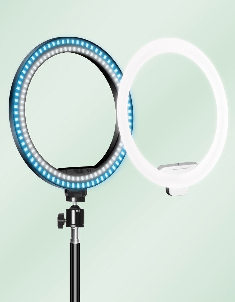 10" LED Ring Fill Light w/Stand & Mount Kit for Camera Phone Selfie Video Stream