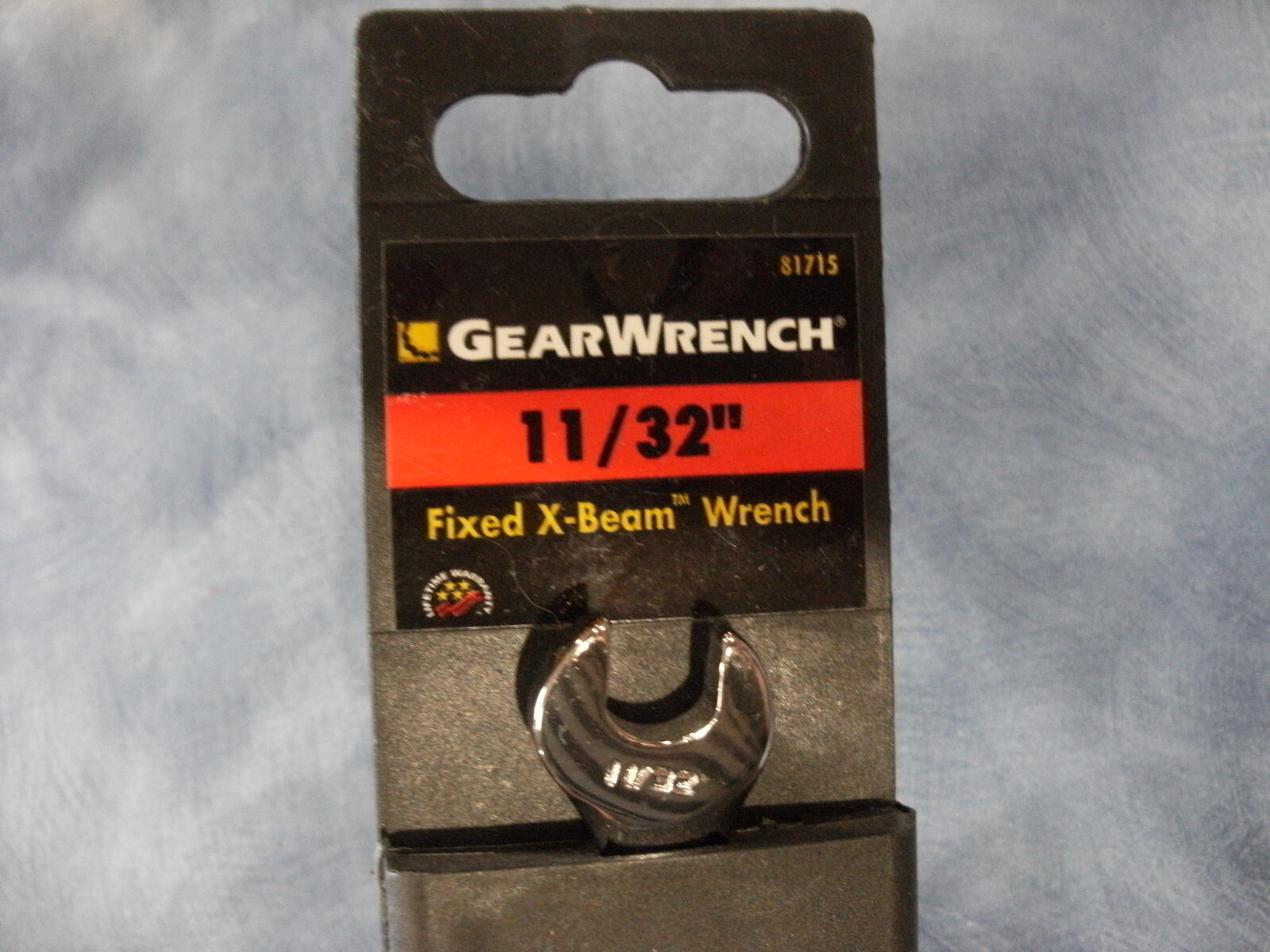 GearWrench 11/32" Fixed X-Beam Combination Wrench #81715 - Full Polish -12 point