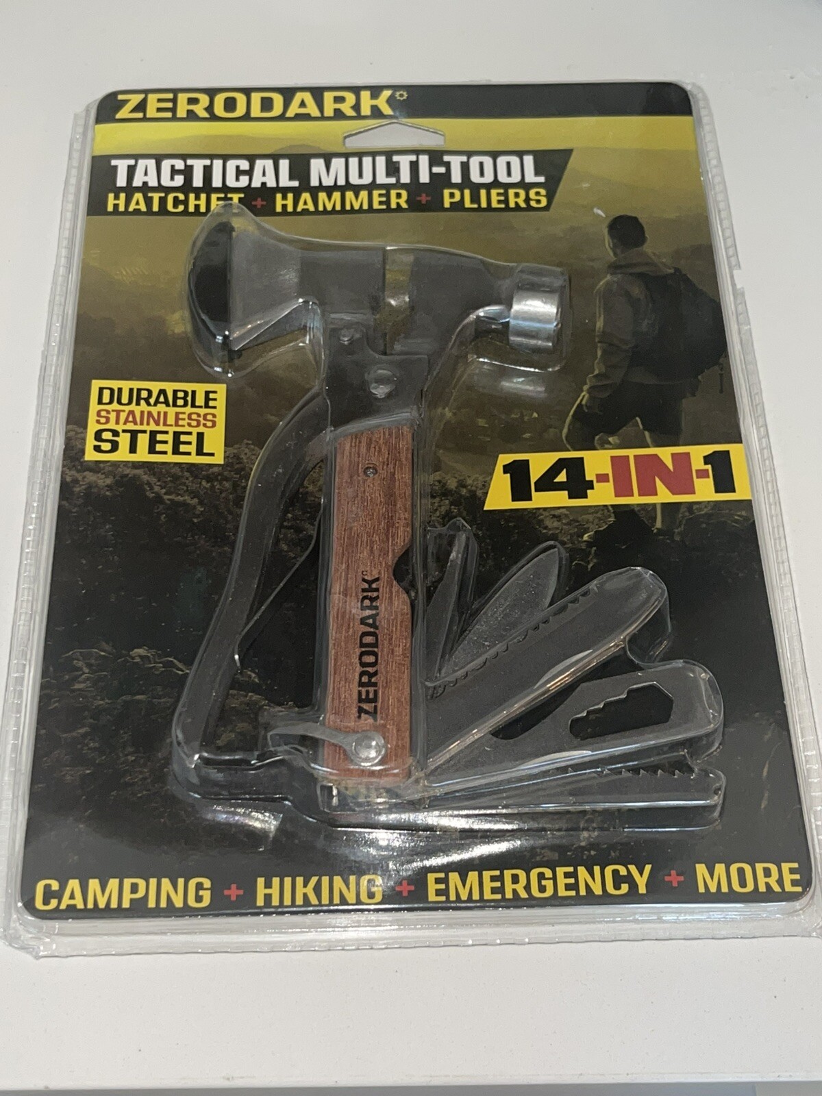 Zerodark Tactical Multi Tool 14 In 1 Outdoor Hammer Pliers Wire Cutter
