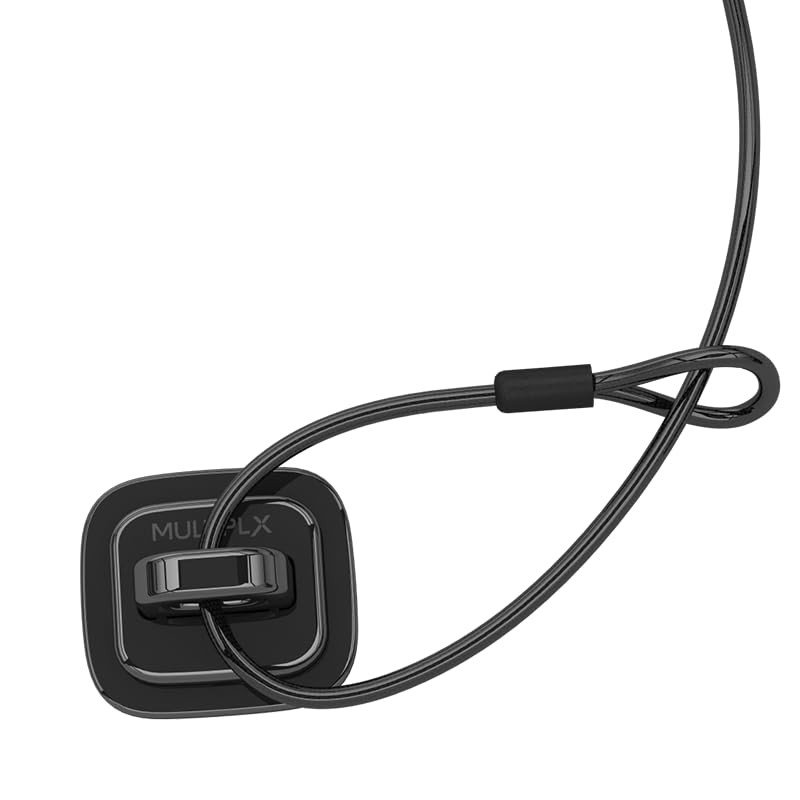 Security Fix Point Keyed or Combination Cable Locks | Adhesive Sticker and...