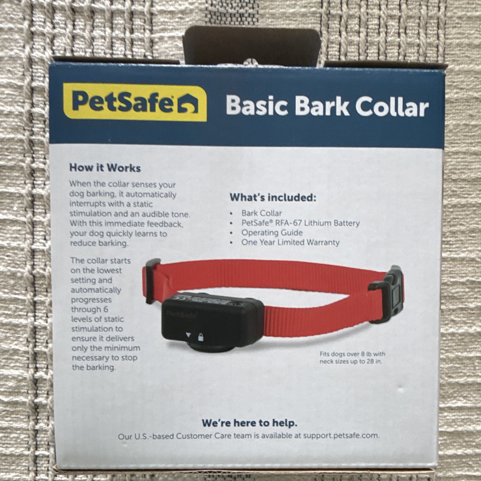 PetSafe PBC-102 Basic Bark Collar Waterproof Static Control, Small, All Breeds