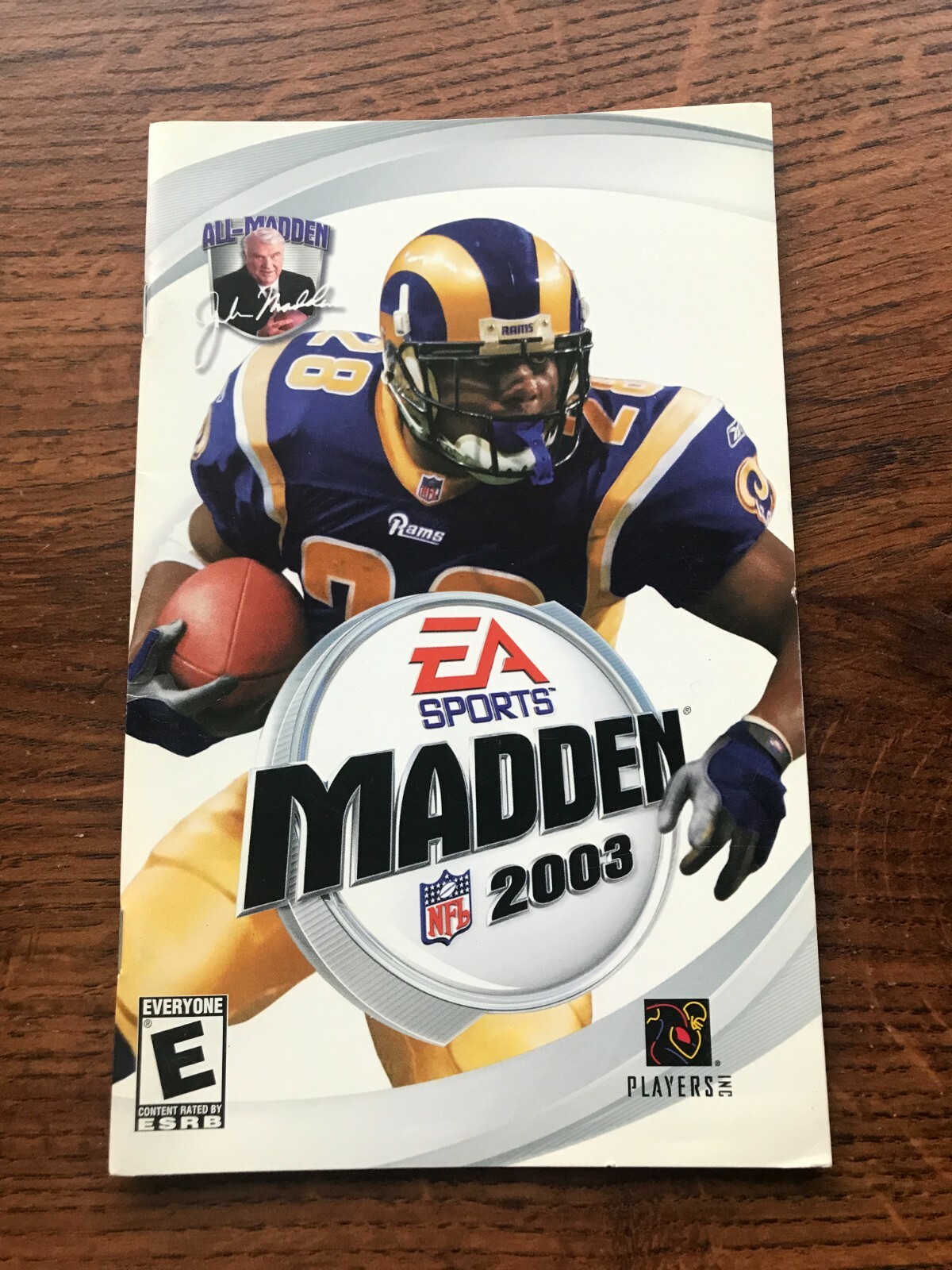 Madden 03 2003 NFL Football PS2 Playstation 2 Instruction Manual Only