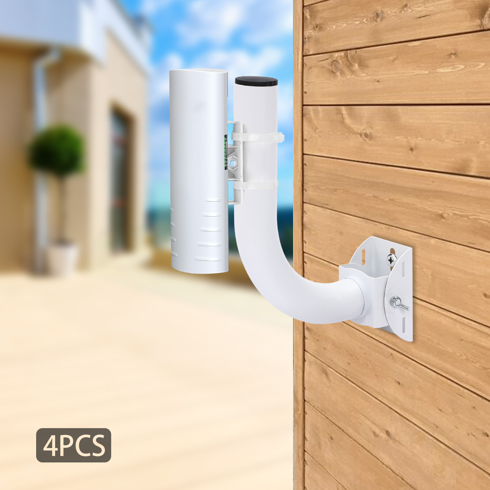 4-Pcs Universal Wireless Bridge Bracket Mount for Outdoor Client Bridge CPE-25cm