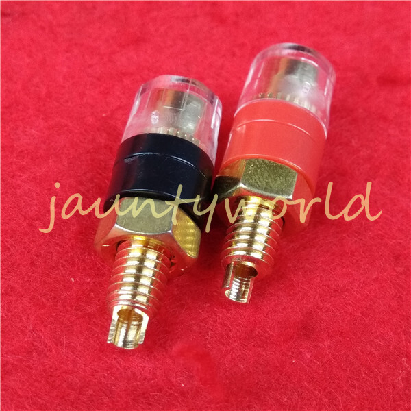 2PC Fork Connector Speaker Cable Amplifier Terminal Binding Posts