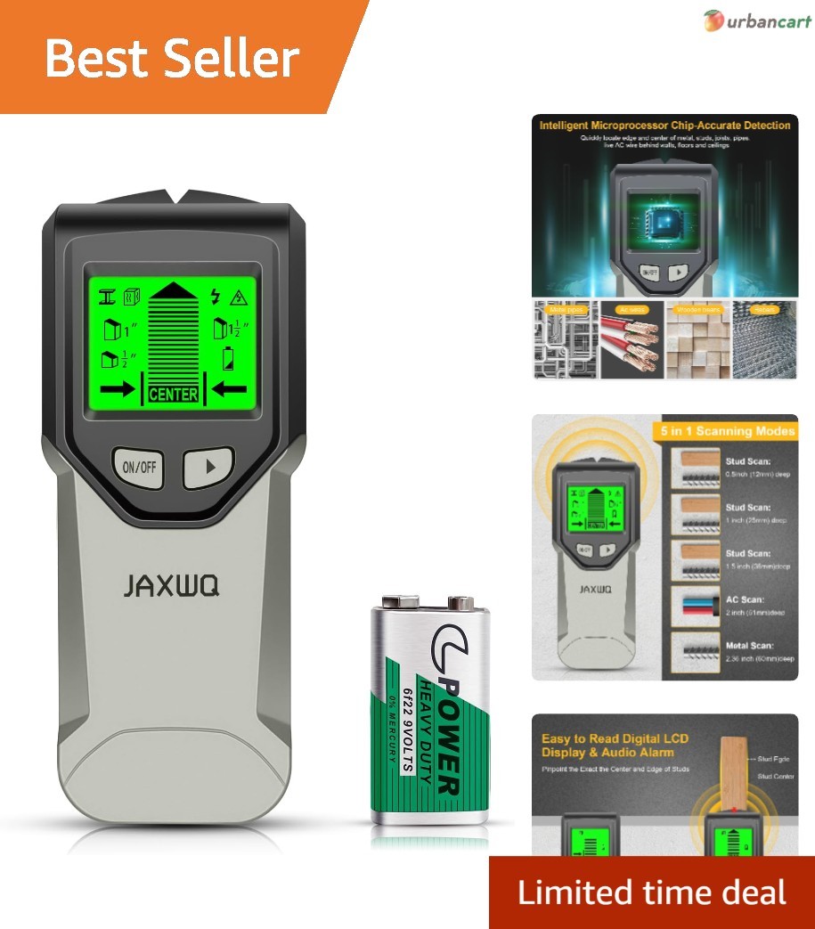5-in-1 Stud Finder with HD LCD & Smart Chip