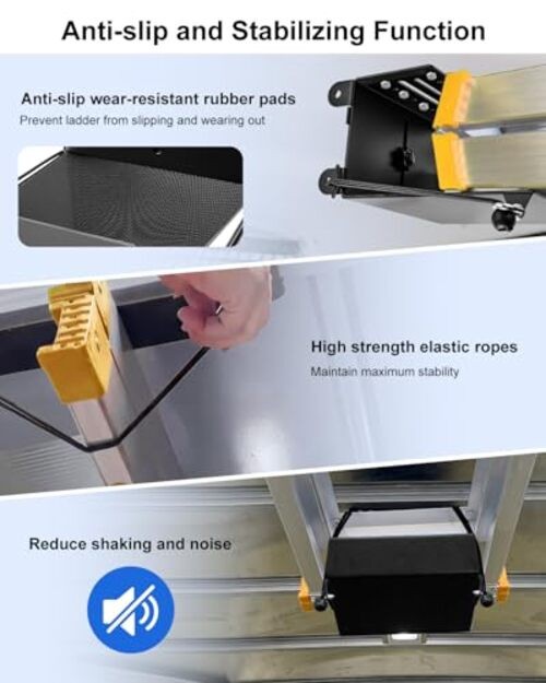 Van Interior Ladder Storage Holder, Adjustable Internal Ladder Rack Fit for
