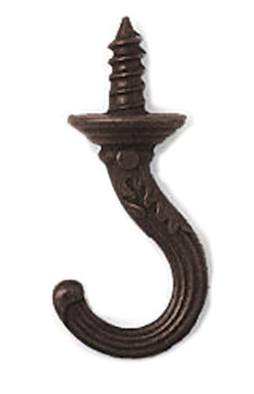 Fancy Cup  or Key Hook 1-3/4" Bronze