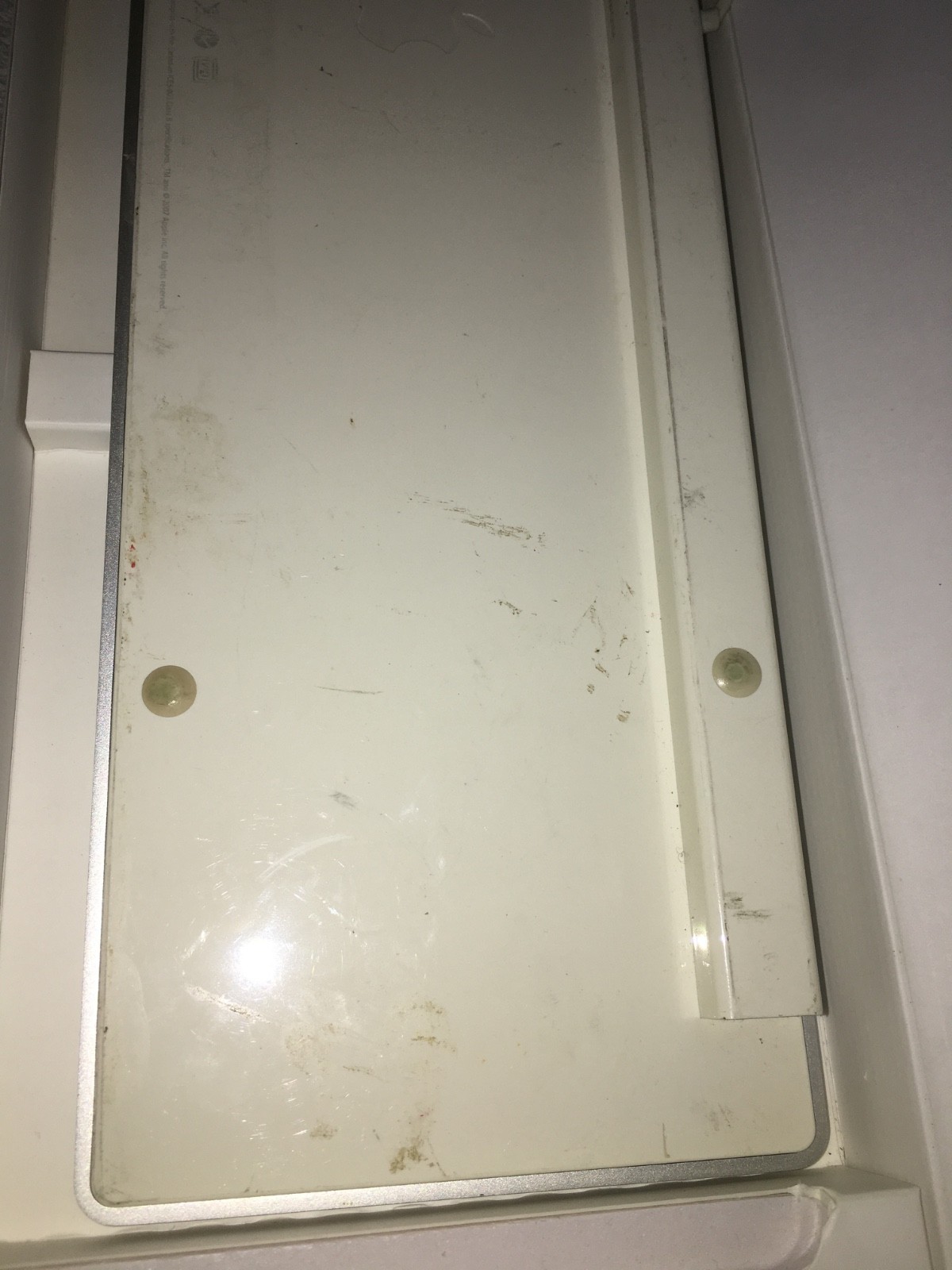 Apple White Aluminum USB Wired Keyboard A1243 / used / tested