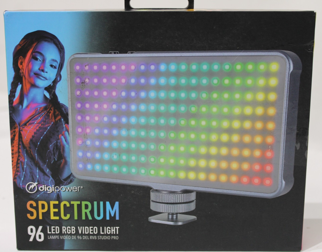 GEUINE Digipower Spectrum 96 LED Video Light - DP-VL-RGB96 OEM read description