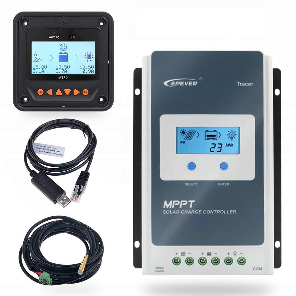 Epever 20A Mppt Solar Charge Controller 12/24V Dc Tracer-An Series Charge