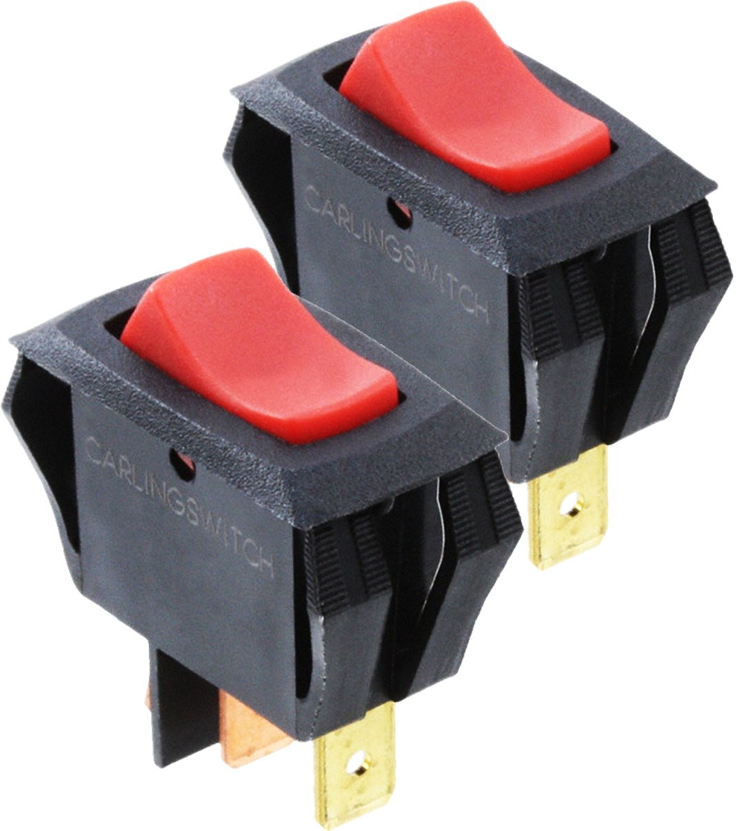 2 PCS LRA911RSB/120N Lighted Rocker Switch SPST 3 Connection Replacement Part