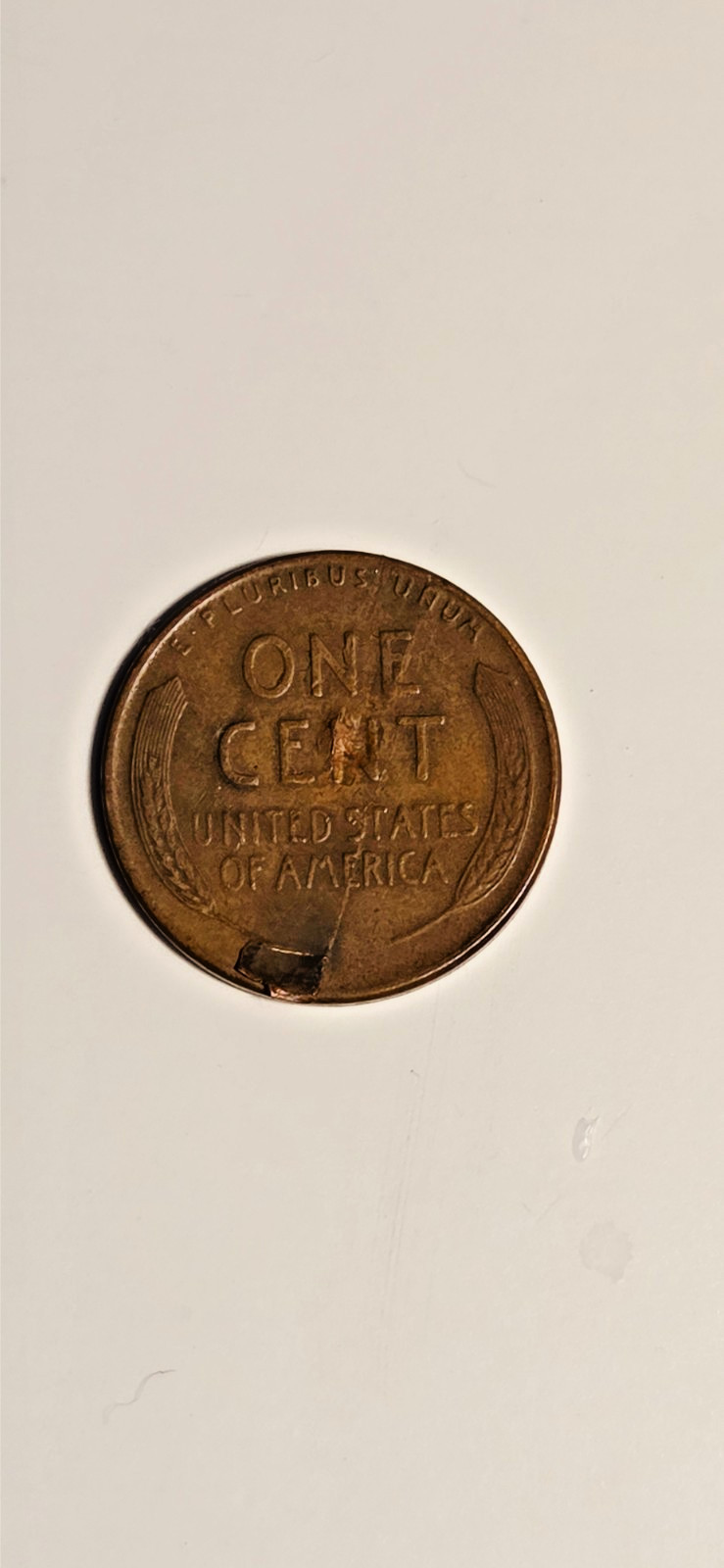 1948 Wheat Penny Lamination Error "Smear" + Poor Man's Double Die