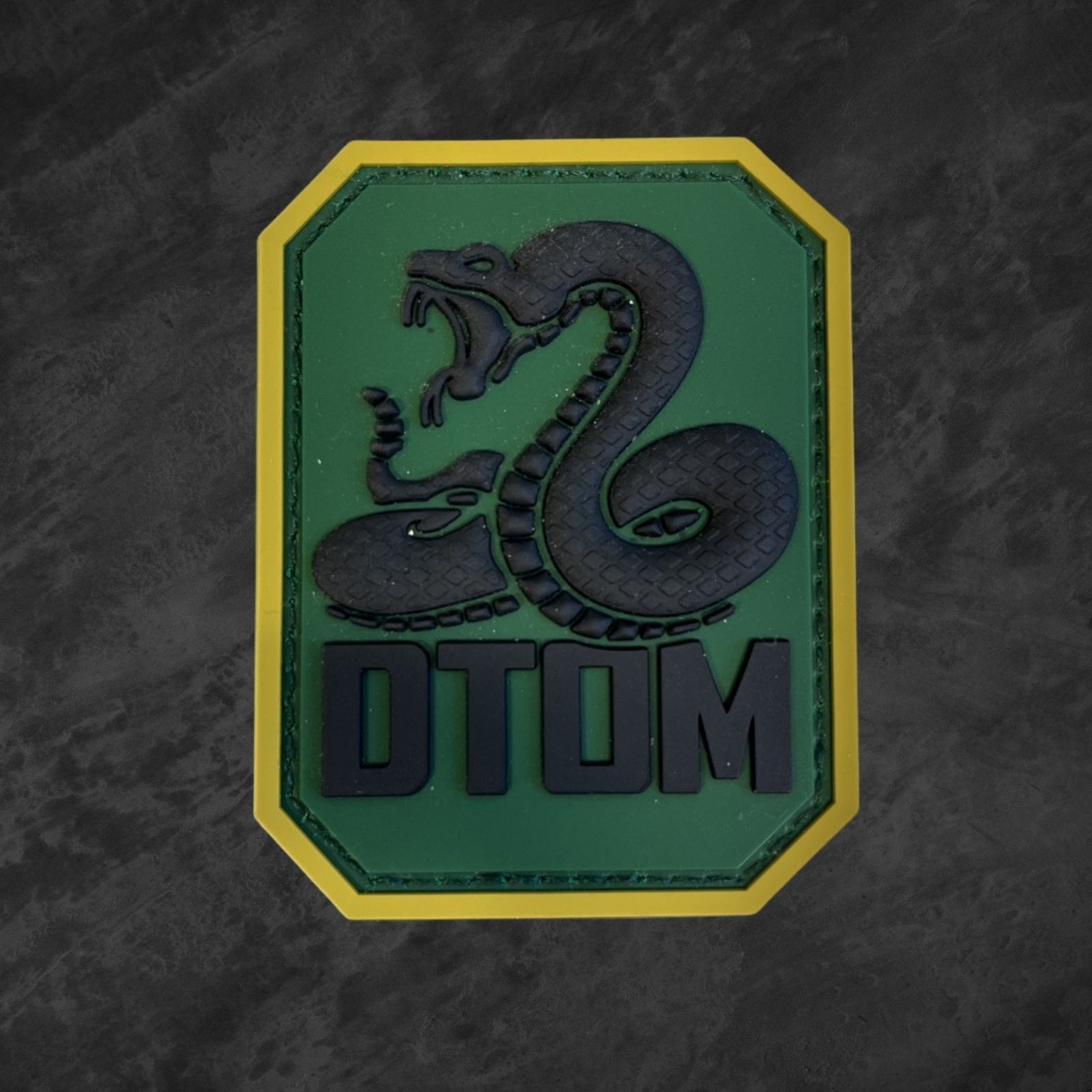 Morthome Don’t Tread On Me Tactical Patch DTOM Snake Hook & Loop Morale Badge