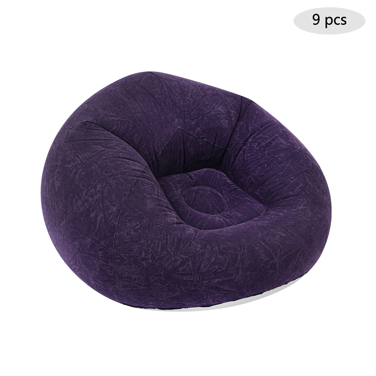 Modern Inflatable lazy sofa 9pcs+2 foot pumps, Free Standing Inflatable Sofas