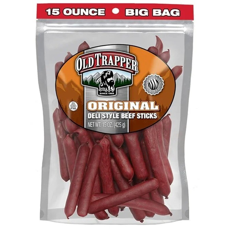Old Trapper Original Beef Stick 15oz Resealable Bag