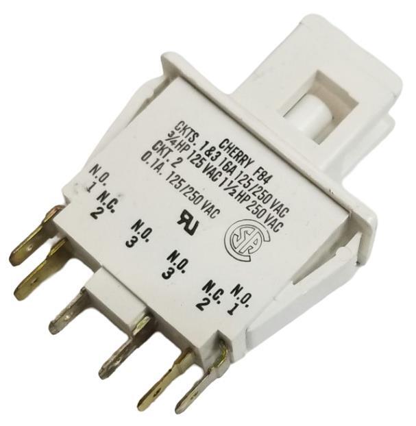 Cherry F84 Switch CKTS 1 & 3 16A 125-250VAC 3/4hp-1-1/2hp CKT 2 0.1A (Lot of 10)