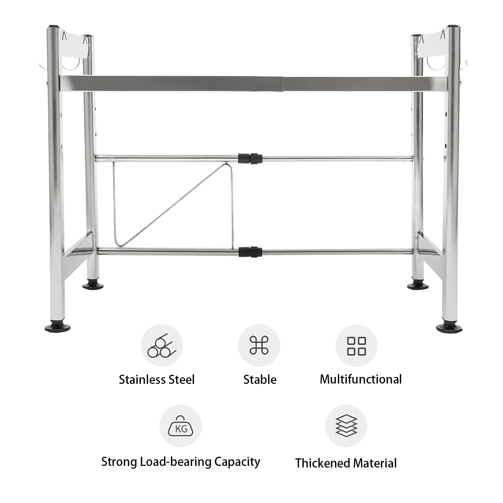 Microwave Oven Rack, Expandable Microwave Oven Stand, Adjustable Kitchen Counter