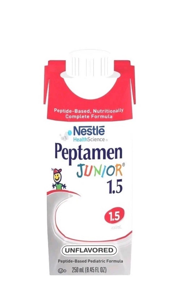 Case of 24 Peptamen Junior 1.5 Unflavored - 1.5 cal Exp Aug 2027 or later