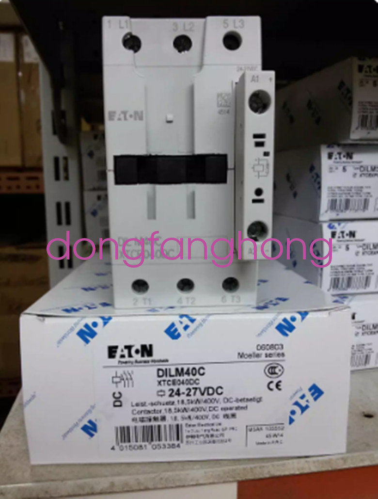 1pcs ETNKontakt Niederspannung DILM40C(RDC24) DIL M40C 24VDC FedEx or DHL or UPS
