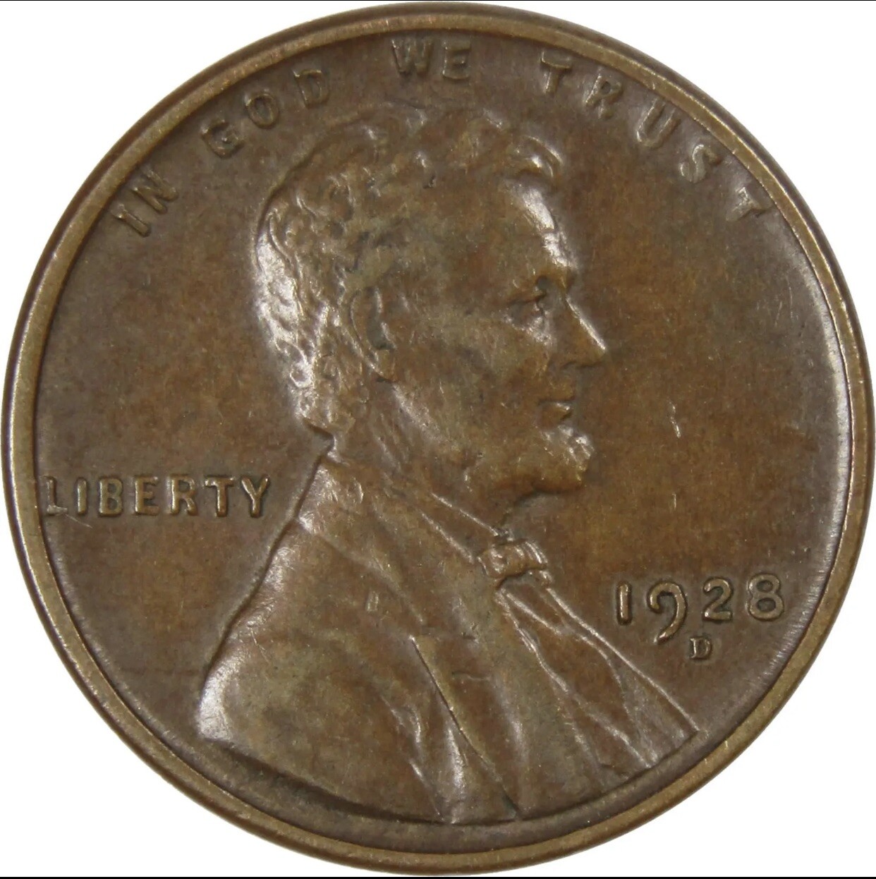 1928 D Lincoln Wheat  Cent Collectible Coin (CIRCULATED)