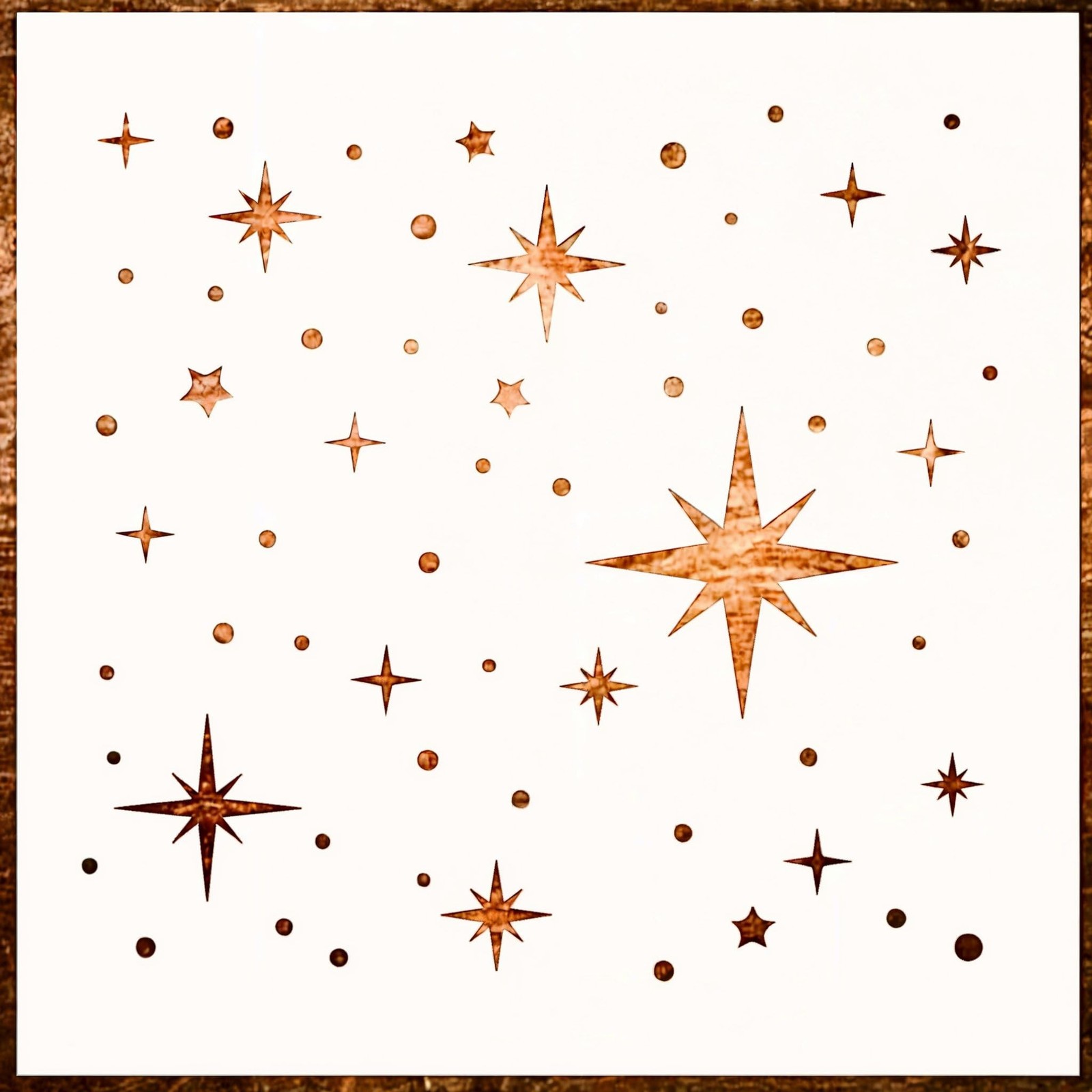 12 inch Large Star Stencil for Painting - Twinkle Star Wall Stencil for Paint...