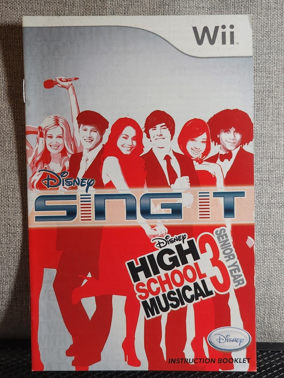 Disney High School Musical 3 Senior Year: Sing It! Instruction Booklet - Wii