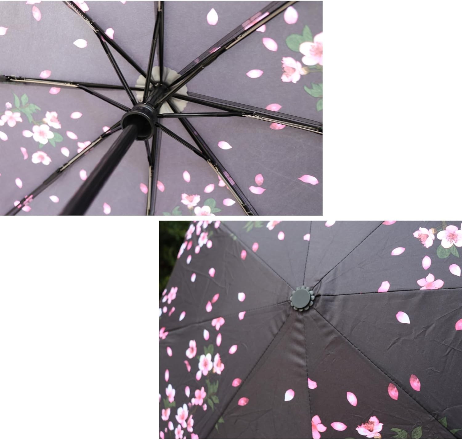 SIEPASA Sakura Compact Travel Umbrella Windproof Automatic Folding Lightweight